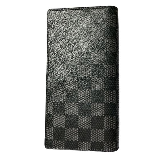 Pre-Owned LV Damien Graphite Brazzaville Bifold Long Wallet - Picture 1 of 8